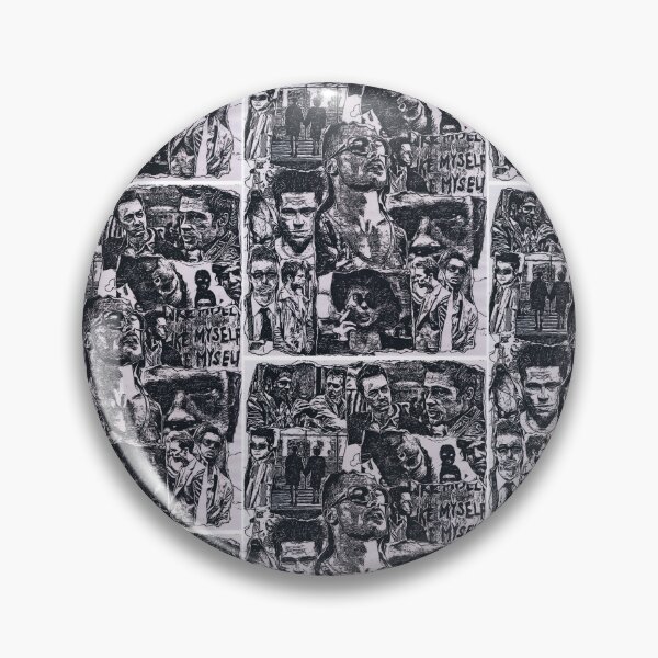 Item preview, Fight Club, Tyler Durden , black and white, the first rule of fight Club is.. designed and sold by Spencer Holdsworth.