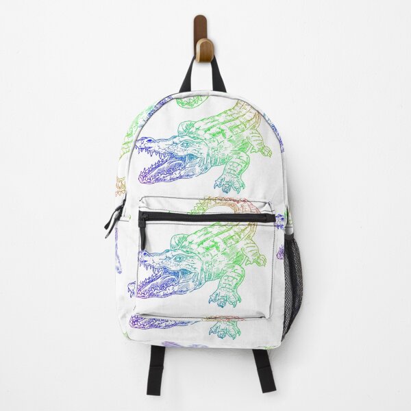 Item preview, Rainbow Neon Alligator Art - Vibrant Animal Design designed and sold by BiRoMaConcept.