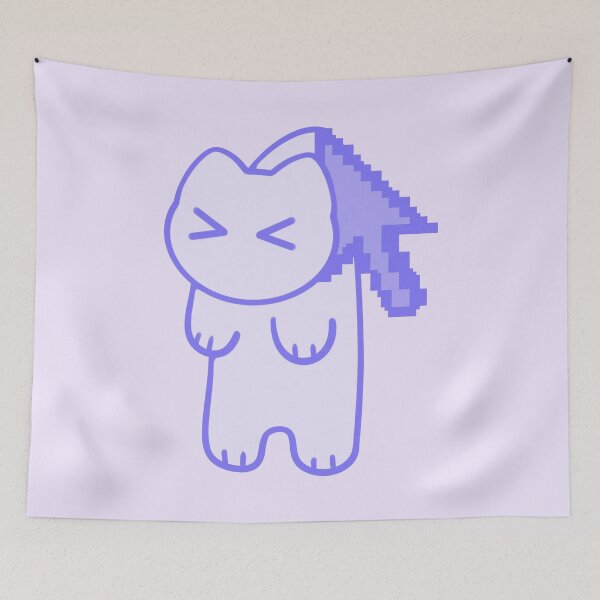 Item preview, Kawaii Cat With Mouse Cursor designed and sold by Xiaolan's Art.
