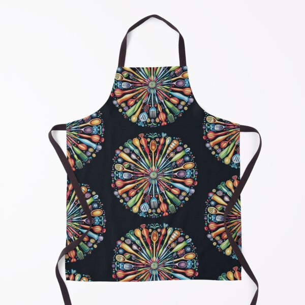 Item preview, "Colorful Kitchen Utensil Mandala Design" designed and sold by OneMillionSpot.