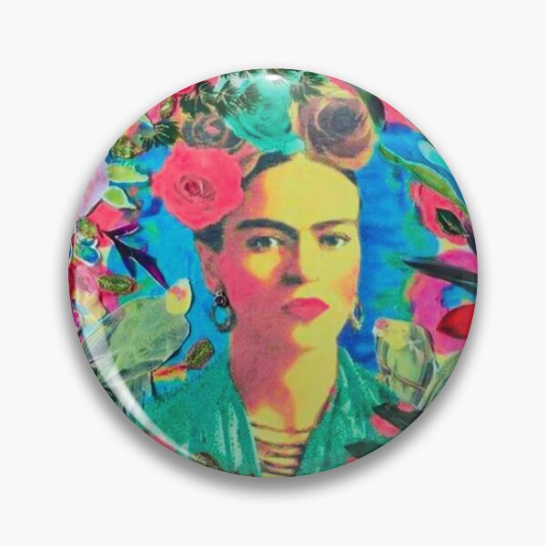 Item preview, Frida Kahlo and flowers, mexican artist, colorful bird, frida kahlo portrait, paintings designed and sold by AliloveartistIT.