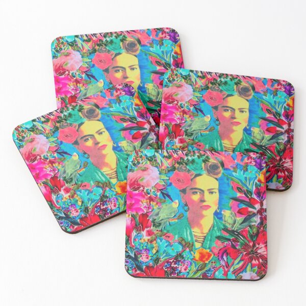 Item preview, Frida Kahlo and flowers, mexican artist, colorful bird, frida kahlo portrait, paintings designed and sold by AliloveartistIT.