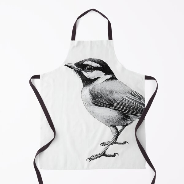 Item preview, Black and White Bird Pencil Drawing designed and sold by Pencil-Art.