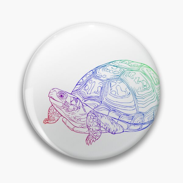 Item preview, Rainbow Neon Turtle Art - Colorful Sea Life Design designed and sold by BiRoMaConcept.