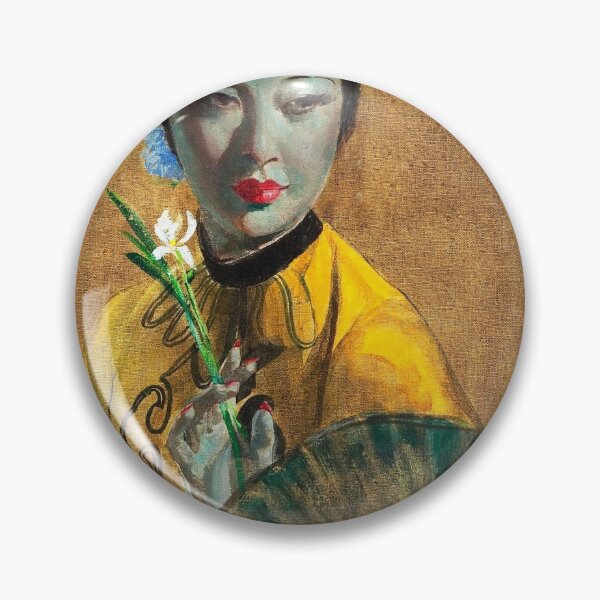 Item preview, Cecil Beall The Fan Tretchikoff Kitsch  designed and sold by SummerlandsArt.