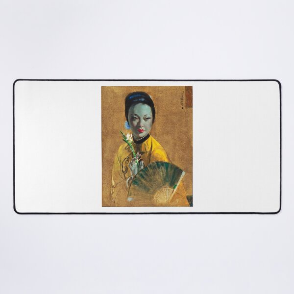 Item preview, Cecil Beall The Fan Tretchikoff Kitsch designed and sold by SummerlandsArt.