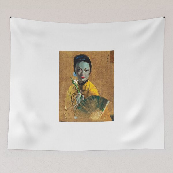 Item preview, Cecil Beall The Fan Tretchikoff Kitsch  designed and sold by SummerlandsArt.