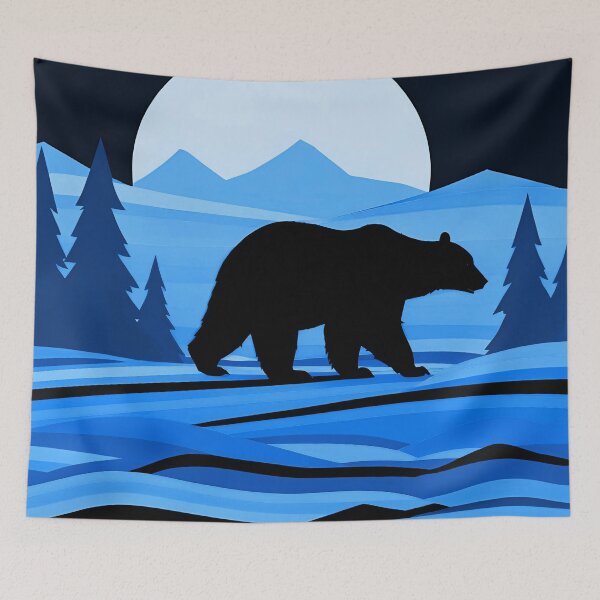 Artikelvorschau, Mountain Bear: Wild Nature in Rustic Style entworfen und verkauft von Timegraf.