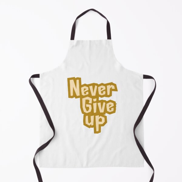 Item preview, Never Give Up - Motivational Yellow & Gold Design, funny, gifts, you, designed and sold by Ewelina Niemiec.