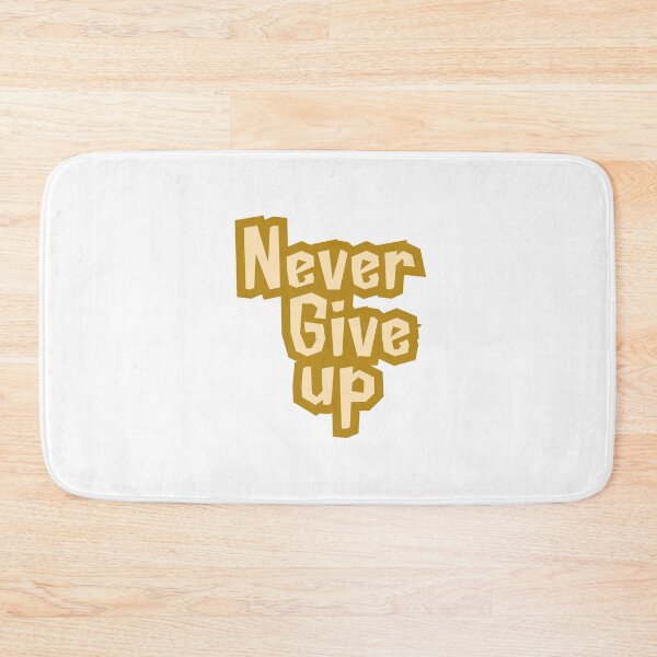 Item preview, Never Give Up - Motivational Yellow & Gold Design, funny, gifts, you,  designed and sold by Ewelina  Niemiec.