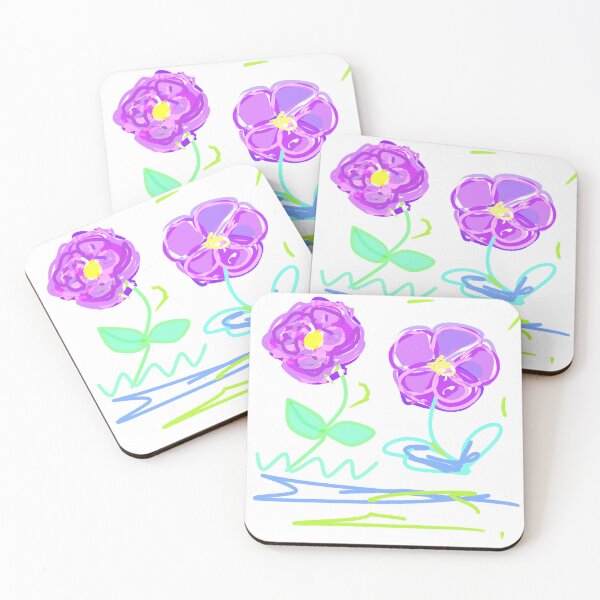 Item preview, Purple Flowers  designed and sold by Tanya Zevallos.