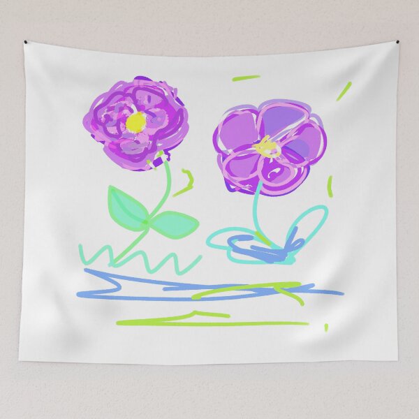 Item preview, Purple Flowers  designed and sold by Tanya Zevallos.