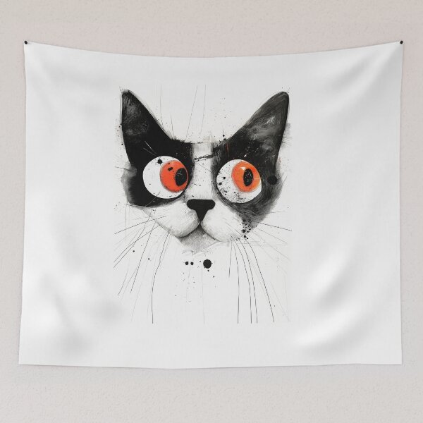 Item preview, Drawing cat animal art #cat #kitty designed and sold by JBJart.