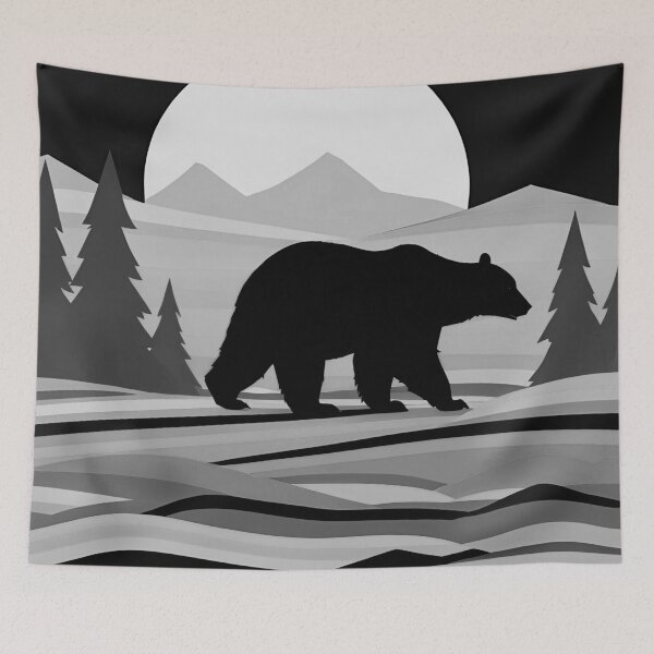 Artikelvorschau, Mountain Bear: Wild Nature in Rustic Style entworfen und verkauft von Timegraf.