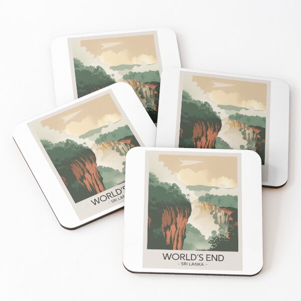 Item preview, Vintage travel poster Worlds End Sri Lanka - Minimal Retro Design by World's End designed and sold by pod24.