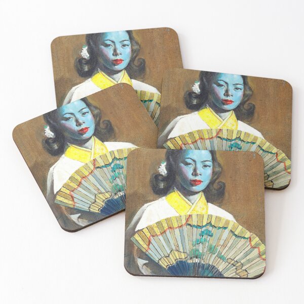 Item preview, C.C. Beall The Fan Kitsch Tretchikoff designed and sold by SummerlandsArt.