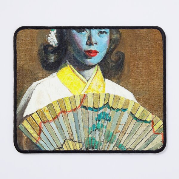 Item preview, C.C. Beall The Fan Kitsch Tretchikoff designed and sold by SummerlandsArt.