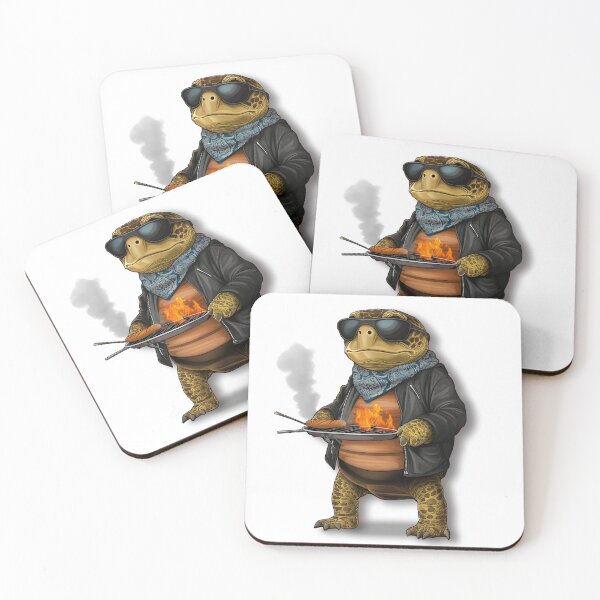 Item preview, Stylish Barbecuing Turtle designed and sold by OneMillionSpot.