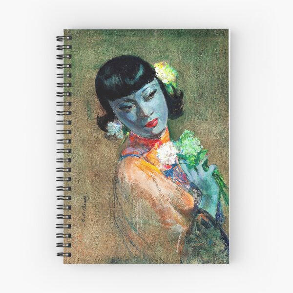Item preview, Cecil C Beall The Fan Chinese Girl Tretchikoff Kitsch designed and sold by SummerlandsArt.
