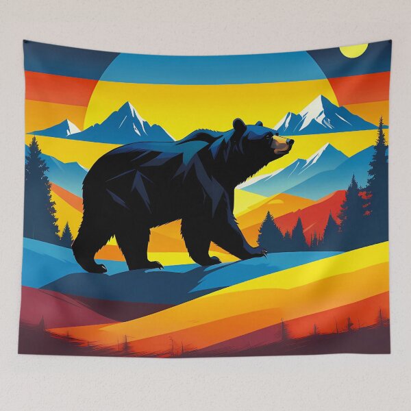 Artikelvorschau, Mountain Bear: Wild Nature in Rustic Style entworfen und verkauft von Timegraf.