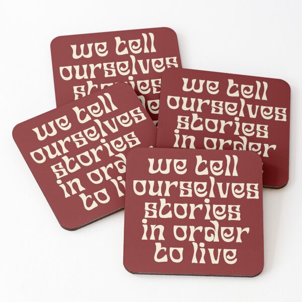 Item preview, We tell ourselves stories in order to live joan didion RED designed and sold by starburnedgirls.