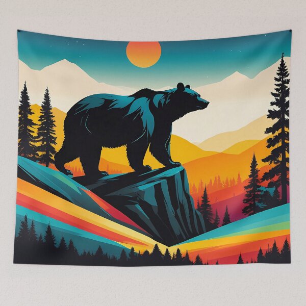 Artikelvorschau, Mountain Bear: Wild Nature in Rustic Style entworfen und verkauft von Timegraf.