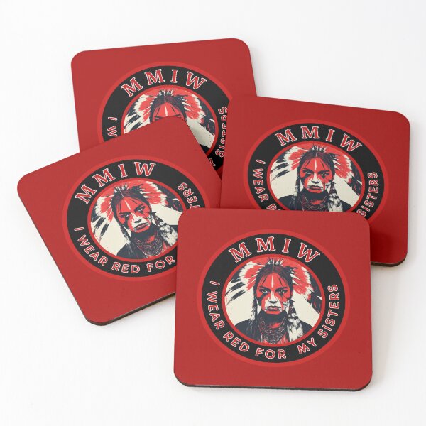 Item preview, I Wear Red For My Sisters MMIW Awareness  designed and sold by MojaveTradePost.