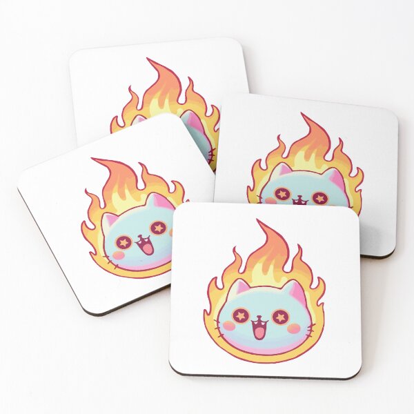 Item preview, Cat Face On Fire  designed and sold by Gkinoki.