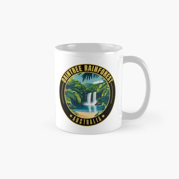 Item preview, Daintree Rainforest in Queensland Australia Retro Travel Art Emblem designed and sold by MaateoDesign.