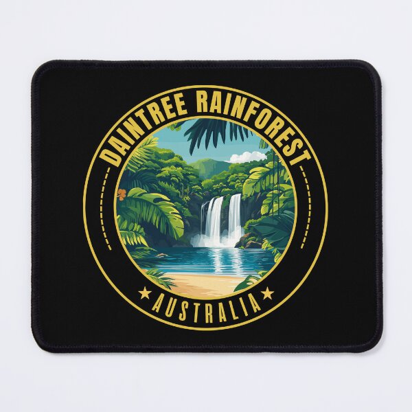 Item preview, Daintree Rainforest in Queensland Australia Retro Travel Art Emblem designed and sold by MaateoDesign.