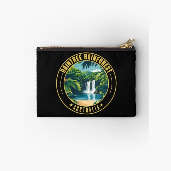 Item preview, Daintree Rainforest in Queensland Australia Retro Travel Art Emblem designed and sold by MaateoDesign.