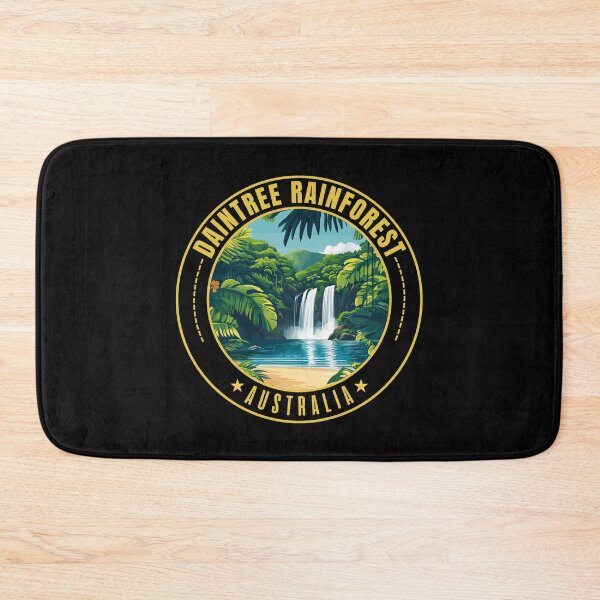 Item preview, Daintree Rainforest in Queensland Australia Retro Travel Art Emblem designed and sold by MaateoDesign.