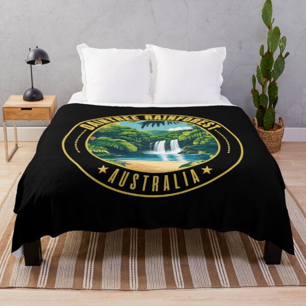 Item preview, Daintree Rainforest in Queensland Australia Retro Travel Art Emblem designed and sold by MaateoDesign.