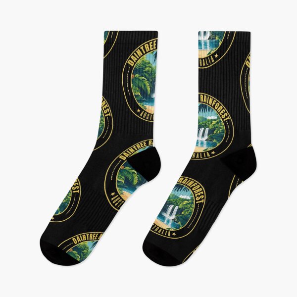 Item preview, Daintree Rainforest in Queensland Australia Retro Travel Art Emblem designed and sold by MaateoDesign.