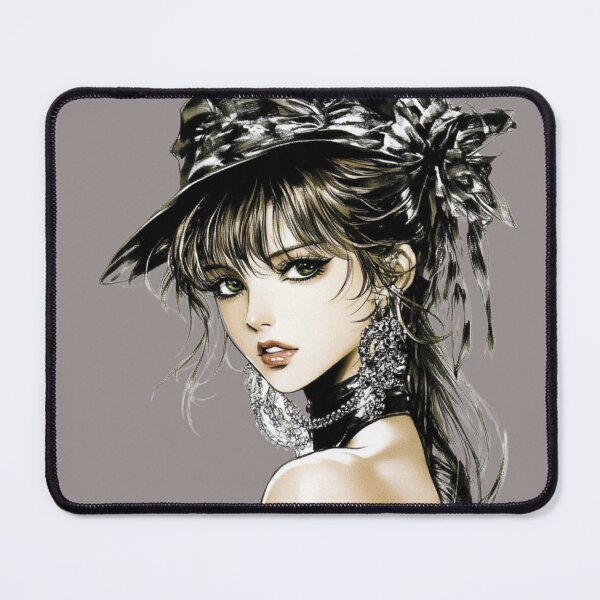 Item preview, Elegant Manga Woman in Monochrome Style designed and sold by Cris888.