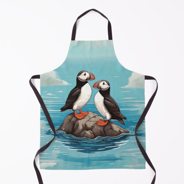 Item preview, Two Puffins on a Rock Together designed and sold by katelizspra.