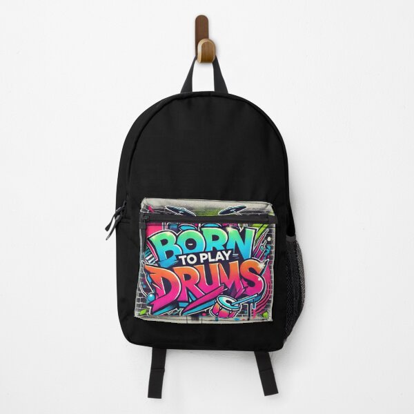 Item preview, Born to Play Drums - Graffiti Style designed and sold by MySheetMusicArt.