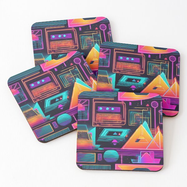 Item preview, Neon Cyberpunk Gridscape designed and sold by Eman Abou Ghazy.