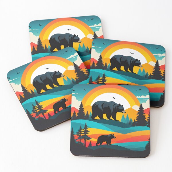 Artikelvorschau, Mountain Bear: Wild Nature in Rustic Style entworfen und verkauft von Timegraf.