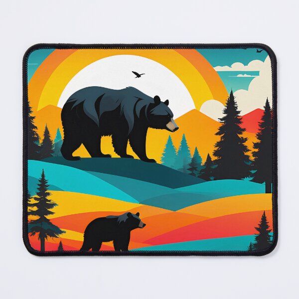 Artikelvorschau, Mountain Bear: Wild Nature in Rustic Style entworfen und verkauft von Timegraf.