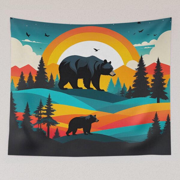 Artikelvorschau, Mountain Bear: Wild Nature in Rustic Style entworfen und verkauft von Timegraf.