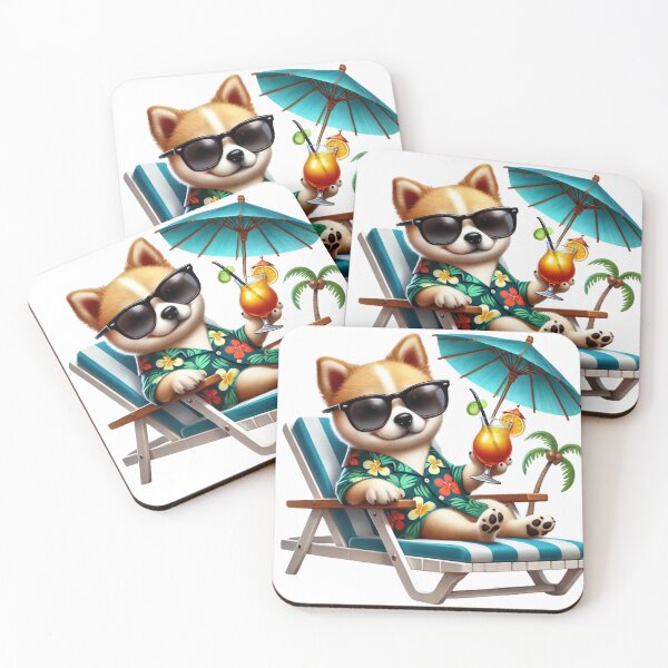 Item preview, Vacation Vibes – Funny Dog in Hawaiian Shirt designed and sold by Nauert's.