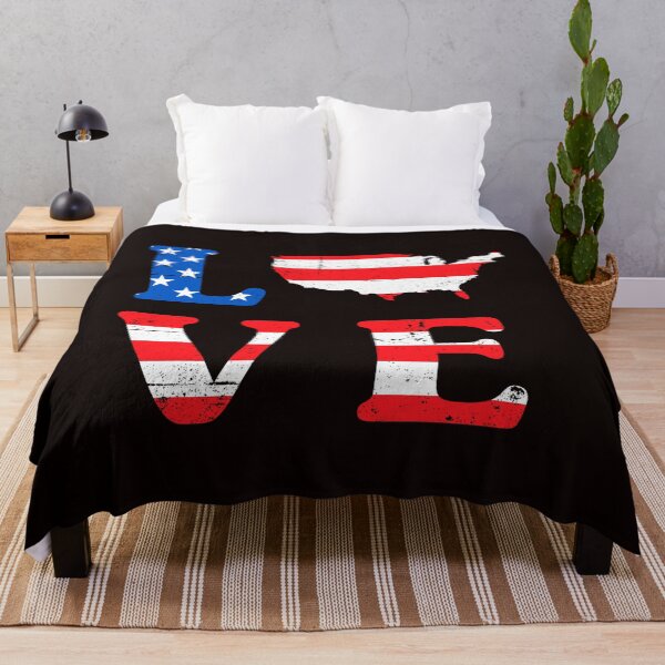 Artikelvorschau, LIEBE Amerika-USA Karte-Stars and Stripes entworfen und verkauft von cornwoman1.