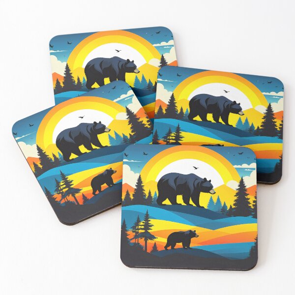Artikelvorschau, Mountain Bear: Wild Nature in Rustic Style entworfen und verkauft von Timegraf.