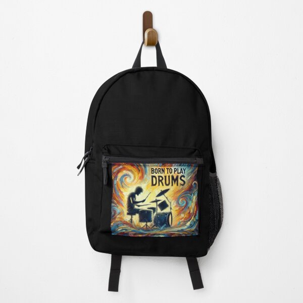 Item preview, Born to Play Drums - Impressionistic Art designed and sold by MySheetMusicArt.