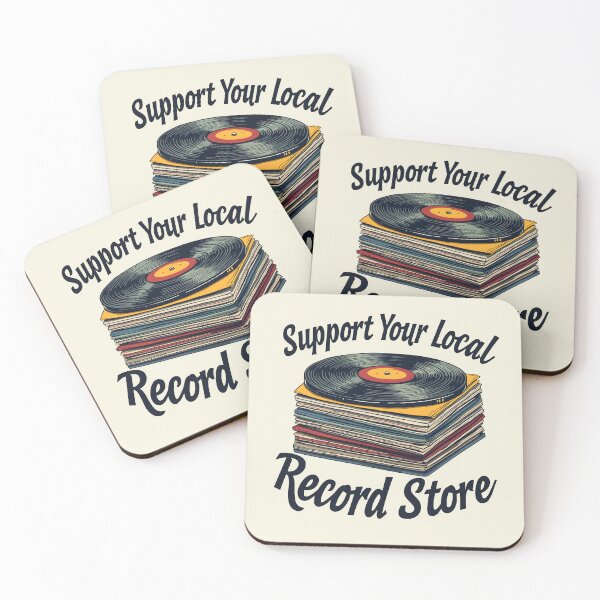 Item preview, Support Your Local Record Store Vinyl Design  designed and sold by Jollys-ArtShop.