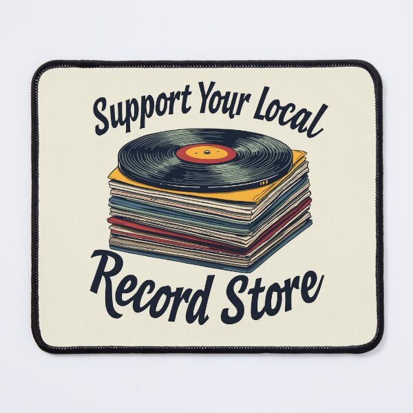 Item preview, Support Your Local Record Store Vinyl Design  designed and sold by Jollys-ArtShop.