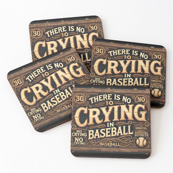 Item preview, No Crying In Baseball  designed and sold by Pop Art T Designs.