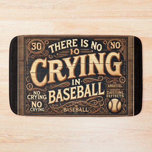 Item preview, No Crying In Baseball  designed and sold by Pop Art T Designs.
