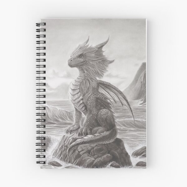 Item preview, Majestic dragon sat on a rock designed and sold by LCPortraitArt.